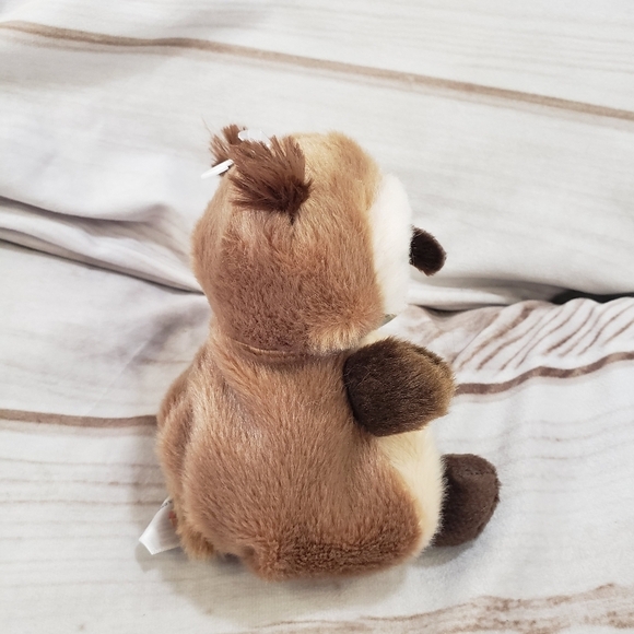 Aurora Palm Pals Barnie Brown Owl Beanbag Plush Toy With Tags 5 Inch 2022 - Picture 5 of 10